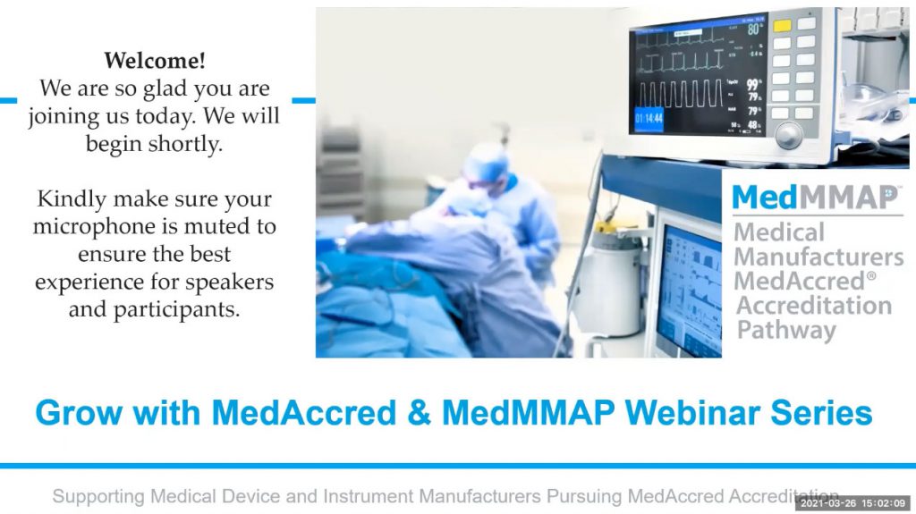 Growing with MedAccred and MedMMAP - Webinar 2